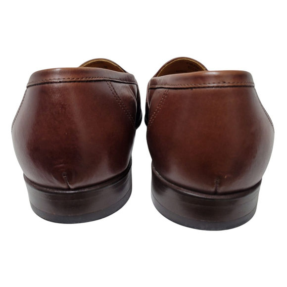 Harold Powell Park Men\'s Loafers Dress Shoes Size 8.5M Handcrafted In Brazil